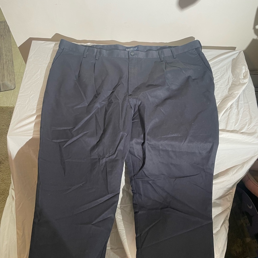 Izod Men's Dark Gray Dress Pants